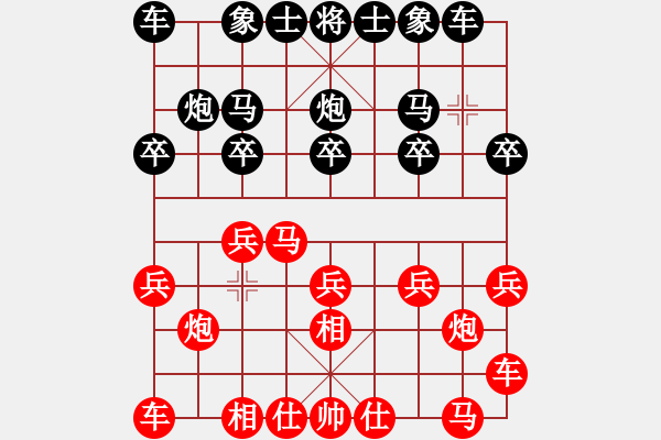 象棋棋谱图片：第5轮8台 江苏徐超先和四川杨辉 - 步数：10 