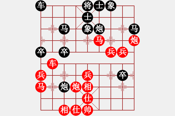 象棋棋谱图片：一夜醒悟(3级)-胜-zhougk(9级) - 步数：41 