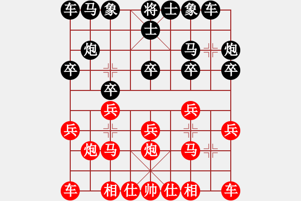 象棋棋譜圖片：后和 - 步數(shù)：10 