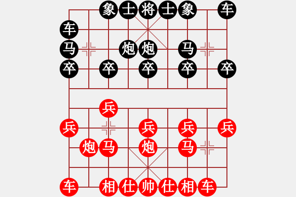 象棋棋譜圖片：公開組第一輪廣東蔡佑廣先勝廣西王永富.XQF - 步數(shù)：10 