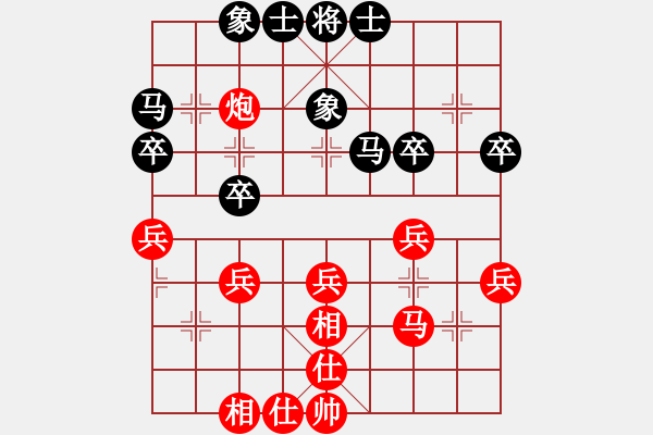 象棋棋譜圖片：分紅比例符合技術(shù)開(kāi) 和 夢(mèng)想成真 - 步數(shù)：40 