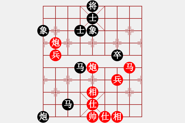 象棋棋譜圖片：弈林翰駿(天帝)-和-下山王(天帝) - 步數：80 