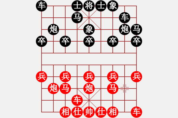 象棋棋譜圖片：紫微天相[376003825] -VS- 以馬內(nèi)利[1061197079] - 步數(shù)：10 