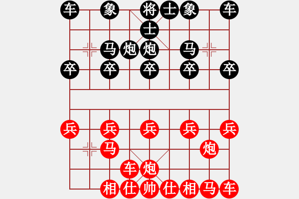 象棋棋譜圖片：中路突破 - 步數(shù)：10 