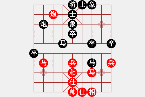 象棋棋譜圖片：4215241vvttvvtt紅負(fù)葬心【過(guò)宮炮對(duì)橫車】 - 步數(shù)：60 