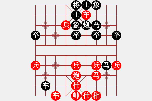 象棋棋譜圖片：倒拔楊柳(3段)-勝-阿瓜(9級(jí)) - 步數(shù)：40 