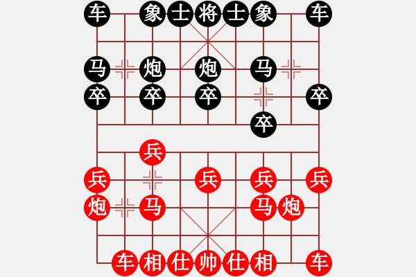 象棋棋譜圖片：第04輪 第01臺 礦區(qū) 鹿小兵 先勝 開發(fā)區(qū) 王勇 - 步數：10 