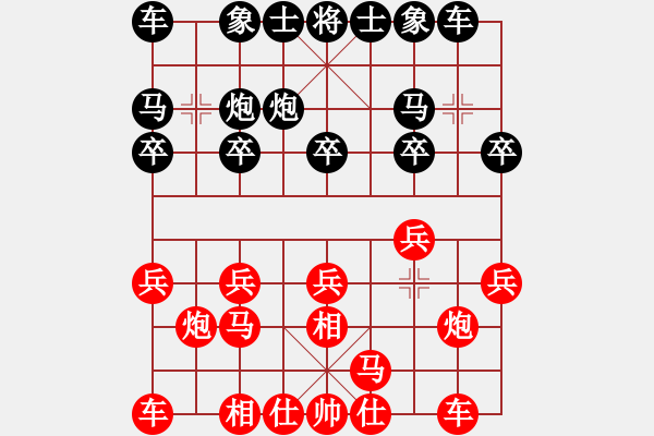 象棋棋譜圖片：華山論劍2011-11-20對(duì)局 我愛老虎油(北斗)-勝-榮樂裝飾(無極) - 步數(shù)：10 