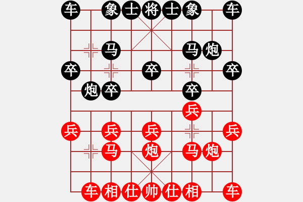 象棋棋譜圖片：哈哈[2449505605] -VS- 南戴河松梅賓館[921965742] - 步數(shù)：10 