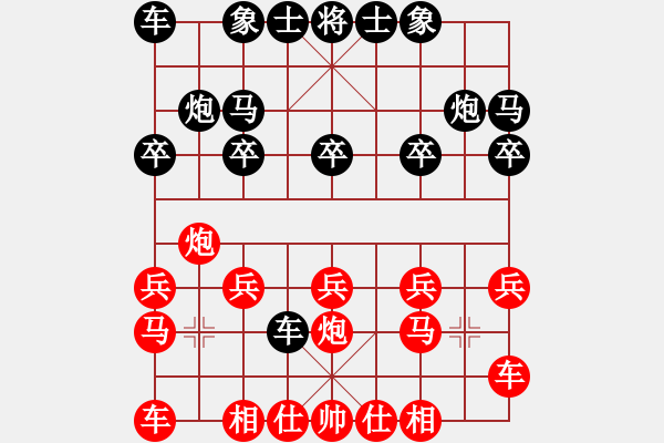 象棋棋譜圖片：橫才俊儒[292832991] -VS- 平常心[477945392] - 步數(shù)：10 