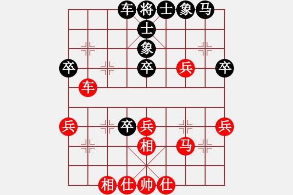 象棋棋譜圖片：風(fēng)速[紅] -VS-行者必達(dá)[黑]一馬當(dāng)關(guān) - 步數(shù)：40 