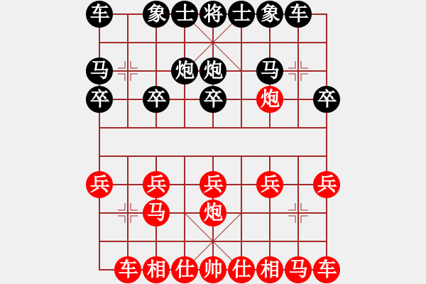 象棋棋譜圖片：金鉤炮對(duì)右中炮0116 - 步數(shù)：10 