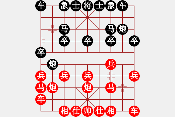 象棋棋譜圖片：Q★芳棋[893812128] 先勝 好人一生平安[1159104438] - 步數(shù)：10 