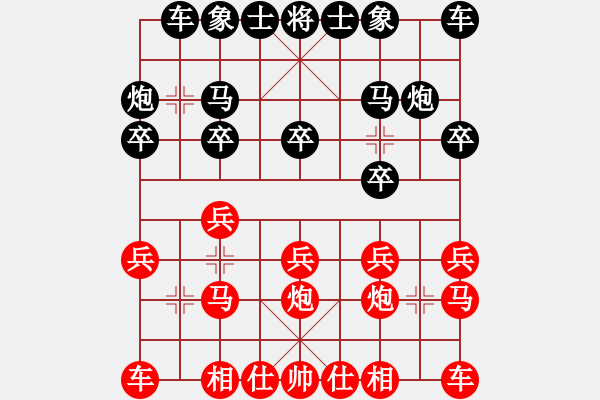 象棋棋譜圖片：潛龍 先和 落楓輕舞 - 步數(shù)：10 