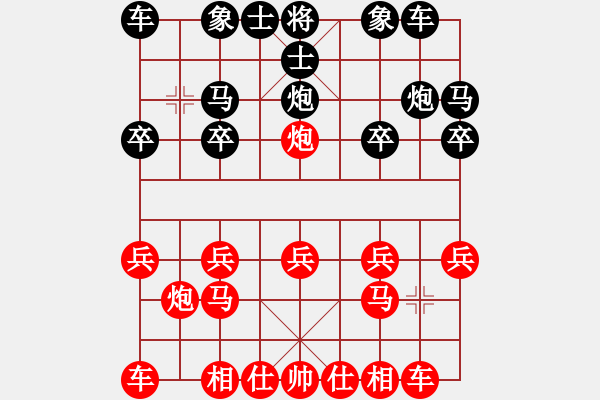 象棋棋譜圖片：2019.11.30.21后勝陳克友大列手炮 - 步數(shù)：10 