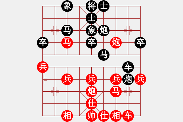 象棋棋譜圖片：泥馬渡康王(8f)-和-冰舞天外天(天罡) - 步數(shù)：30 