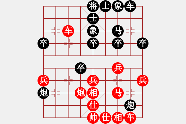 象棋棋譜圖片：夏激揚(yáng)紅負(fù)葬心【過宮炮對(duì)進(jìn)左馬】 - 步數(shù)：30 