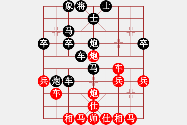 象棋棋譜圖片：解旭初     先負(fù) 徐超       - 步數(shù)：40 