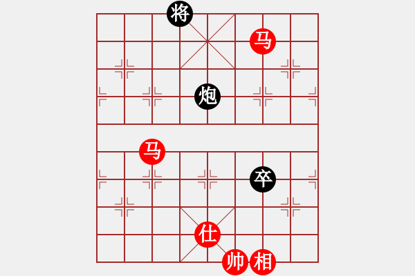 象棋棋譜圖片：128 – 雙傌仕相例勝包高卒 - 步數(shù)：0 