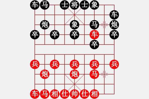 象棋棋谱图片：R1 杨嘉烨（隆）先对方仕杰（雪） - 步数：10 