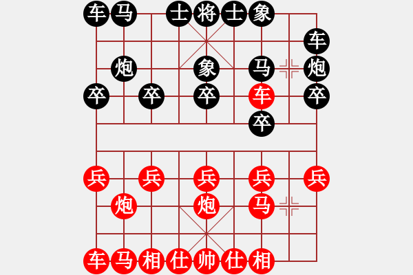 象棋棋譜圖片：R1 楊嘉燁（?。┫葘?duì)方仕杰（雪） - 步數(shù)：10 