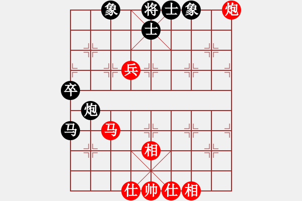 象棋棋譜圖片：中炮雙正馬對屏風(fēng)馬進(jìn)3卒（紅勝） - 步數(shù)：60 