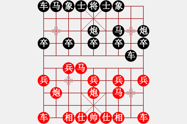 象棋棋谱图片：袁瑚泽 先和 陆小华 - 步数：10 