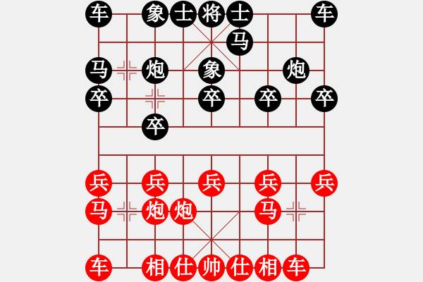 象棋棋譜圖片：1308局 A60- 過宮炮局-小蟲引擎23層(先勝)天天Ai1-3 - 步數(shù)：10 