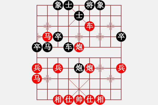 象棋棋譜圖片：怎么應(yīng)對(duì)后手順手炮對(duì)手（順炮直車對(duì)緩開車） - 步數(shù)：47 