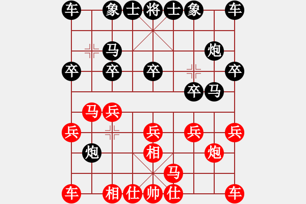 象棋棋譜圖片：坐著飛機(jī)看殺棋[759122344]-VS-疏雨梧桐[523787217]森第一次和唐 - 步數(shù)：10 