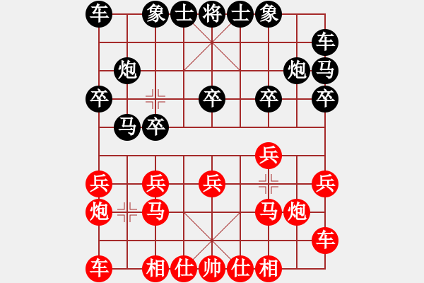 象棋棋譜圖片：申鵬 先和 趙瑋 - 步數(shù)：10 