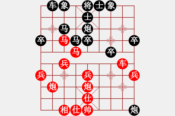 象棋棋譜圖片：順炮直車對(duì)緩開車4-2紅馬七進(jìn)八2 - 步數(shù)：30 