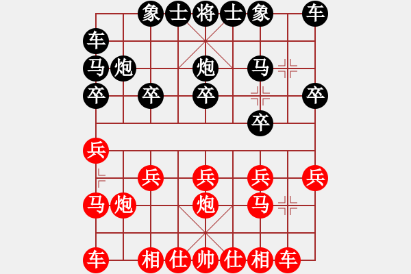 象棋棋譜圖片：2023.3.31.3中級(jí)場(chǎng)先負(fù)順炮 - 步數(shù)：10 