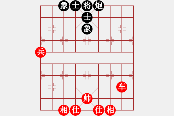 象棋棋譜圖片：車高兵VS炮士象全，正士象，炮貼將，完整守和走法 - 步數(shù)：0 