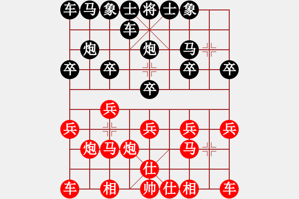 象棋棋譜圖片：棋樂無窮[紅] -VS- 橫才俊儒[黑] - 步數(shù)：10 