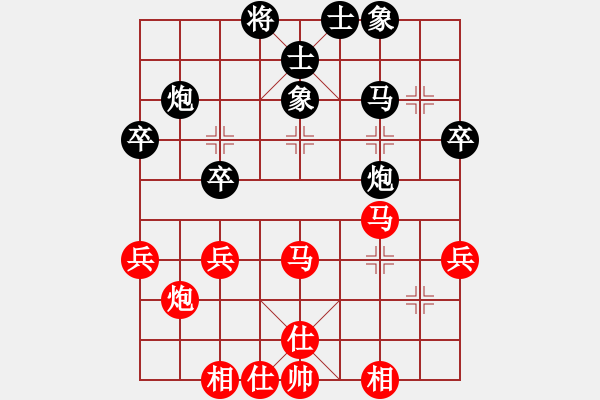 象棋棋谱图片：黑龙江 郭莉萍 和 冶金 尚威 - 步数：40 