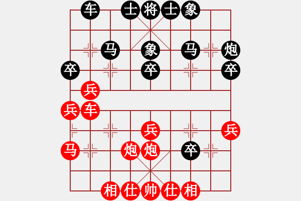 象棋棋譜圖片：2023.5.16.25后負(fù)超時(shí)邊馬五六炮過河車對(duì)屏風(fēng)馬兩頭蛇 - 步數(shù)：30 