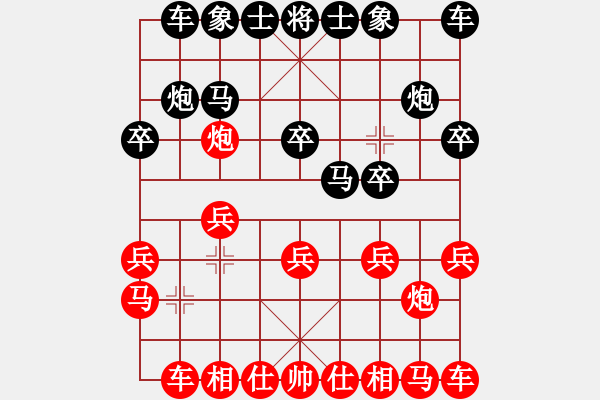 象棋棋譜圖片：黑勝_中國象棋-雷電模擬器_BUGCHESS_AVX2_54步_20240110051054908.xqf - 步數(shù)：10 