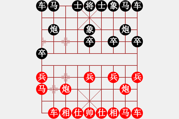 象棋棋譜圖片：天天象棋精彩對(duì)局（曲研龍負(fù)教） - 步數(shù)：10 