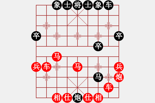 象棋棋譜圖片：心情[紅] -VS-★龍口浪子★[黑](1) - 步數：36 