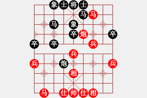 象棋棋譜圖片：r 7853;n s 7889; 24: gg 0218 ti n th 7855;ng GG - 步數(shù)：40 