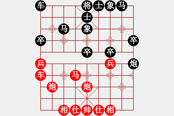 象棋棋谱图片：盘锦无名(1段)-胜-潇王(6段) - 步数：32 