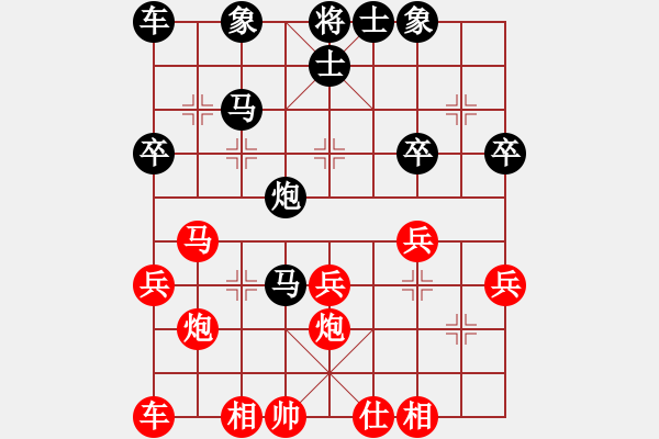 象棋棋譜圖片：morning(1段)-負(fù)-dijia(5段) - 步數(shù)：30 