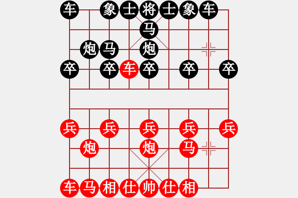 象棋棋譜圖片：中國棋院杭州分院 陳韜霖 負 河北省體育局棋牌運動中心 安冠臣 - 步數(shù)：10 