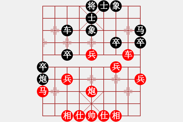 象棋棋譜圖片：剃刀曲(日帥)-和-凌云劍俠(3段) - 步數(shù)：40 