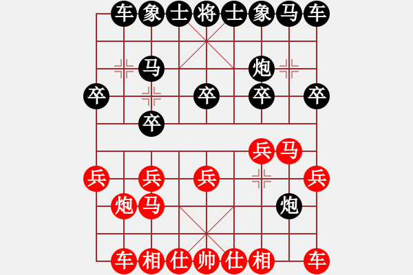 象棋棋譜圖片：鑫鑫棋院代表隊(duì)金波 先和 東部城區(qū)代表隊(duì)石永革 - 步數(shù)：10 