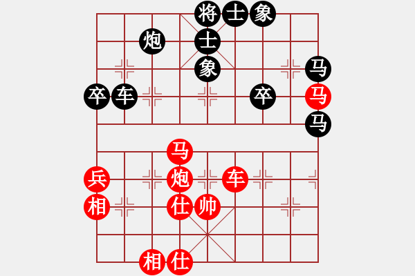 象棋棋譜圖片：鑫鑫棋院代表隊(duì)金波 先和 東部城區(qū)代表隊(duì)石永革 - 步數(shù)：60 