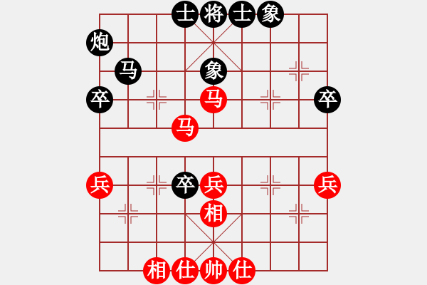 象棋棋譜圖片：寶坻夜襲隊(duì)(3段)-和-開山擂臺(tái)(2段) - 步數(shù)：50 