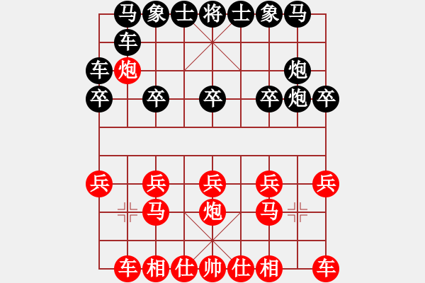 象棋棋譜圖片：火之舞(3段)-勝-鐵馬飲泉(7級(jí)) - 步數(shù)：10 