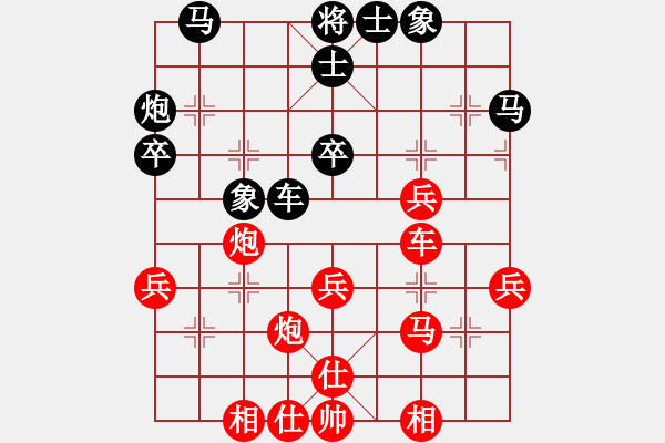 象棋棋譜圖片：劉鳳君     先勝 馬鳳友     - 步數(shù)：40 